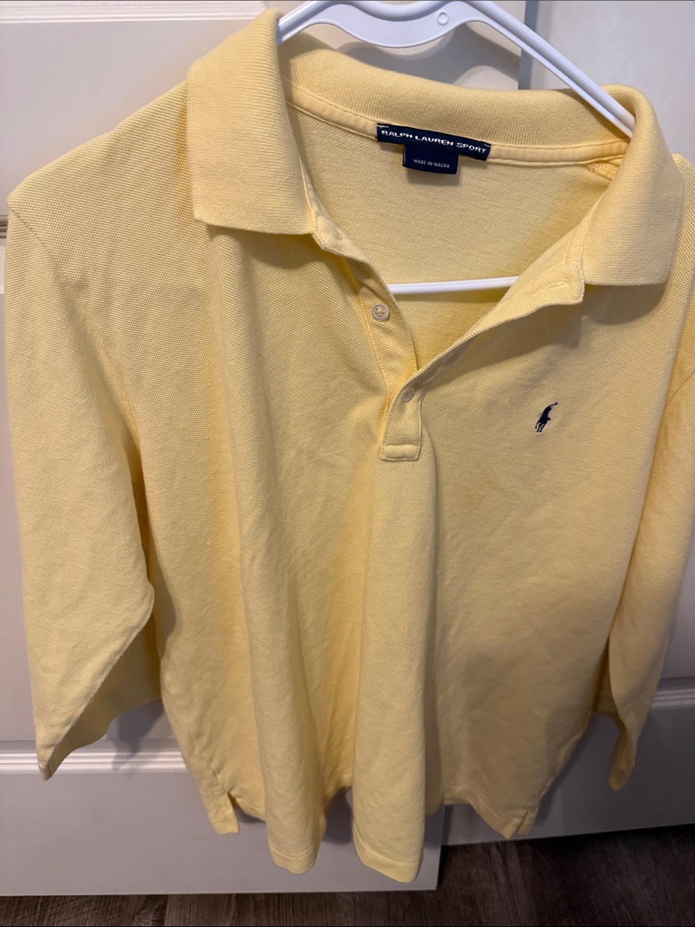 Ralph Lauren Sport Polo in Pale Yellow